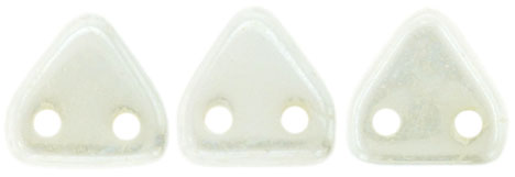 CMTR-03000-14400 CzechMates Triangle Luster Opaque White, 10 gram-8278
