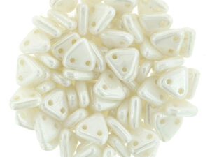 CMTR-03000-14400 CzechMates Triangle Luster Opaque White, 10 gram-0