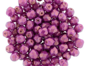 0070295 Halo Ethereal - Madder Rose facet 4 mm. 50 Pc.-0