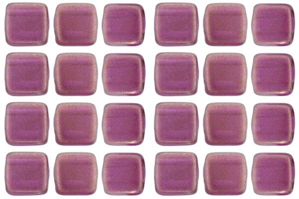 CMT-29260CR CzechMates Tile Bead Halo - Madder Rose 16 Pc.-8060