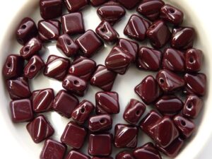 SL-13510 Opaque Oxblood (Chocolate Brown) Silky Beads 30 Pc.-7974