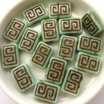0100015 Light Green Turquoise Copper design 12 stuks-0