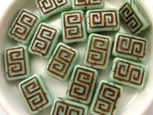 0100015 Light Green Turquoise Copper design 12 stuks-0