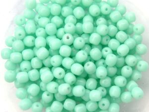 03-R-63100 Opaque Pale Jade Round 3 mm. 120 Pc.-0