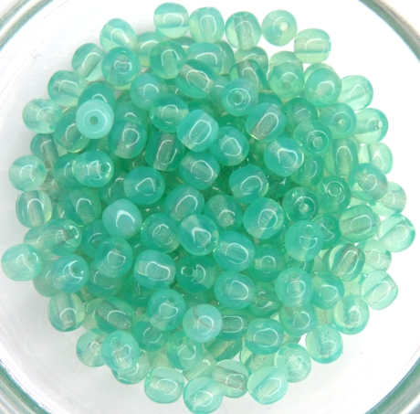 04-R-61100 Opal Aqua Green round 4 mm. 100 Pc.-0