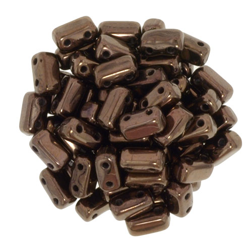 BRI-23980-14415 Jet Dark Bronze Czech Mate Bricks 40 Pc.-0 BRI-23980-14415 Jet Dark Bronze Czech Mate Bricks 40 Pc.-0