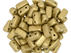 BRI-00030-01710 Silky Gold Czech Mate Bricks 40 Pc.-0