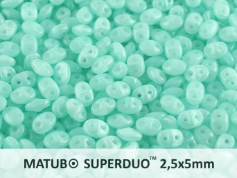 SD-61100 Superduo Opal Green Aqua 10 gram-0 SD-61100 Superduo Opal Green Aqua 10 gram-0