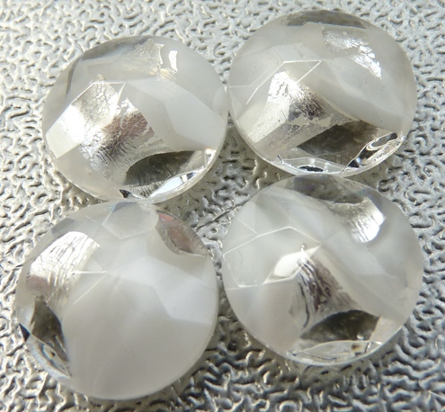 0013-RO Round Crystal White Silver Unfoiled 16 mm.-8903