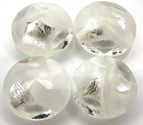 0013-RO Round Crystal White Silver Unfoiled 16 mm.-0 0013-RO Round Crystal White Silver Unfoiled 16 mm.-0