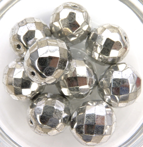 0020257 Crystal Full Labrador Facet 14 mm. 4 Pc.-0