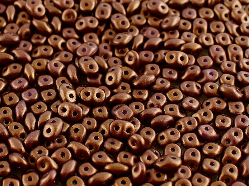 SD-02010-24107 Superduo Gold Shine Saddle Brown 10 gram-0 SD-02010-24107 Gold Shine Saddle Brown Matubo SuperDuo