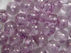 06-R-00030-15494 Crystal Pink Luster Round 6 mm. 50 Pc. - Afbeelding 1