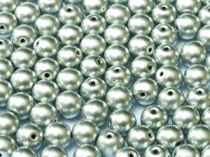 06-R-00030-01700 Silky Silver Round 6 mm. 50 Pc.-0