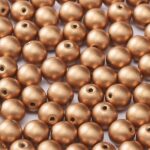 06-R-00030-01770 Silky Vintage Copper Round 6 mm. 50 Pc.-0