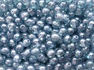 06-R-00030-14464 Crystal Blue Luster Round 6 mm. 50 Pc.-8959
