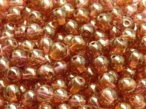 06-R-00030-14495 Crystal Red Luster Round 6 mm. 50 Pc.-8963