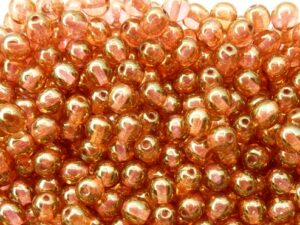 06-R-00030-14495 Crystal Red Luster Round 6 mm. 50 Pc.-8964
