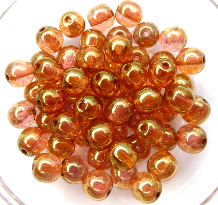 06-R-00030-14495 Crystal Red Luster Round 6 mm. 50 Pc.-0