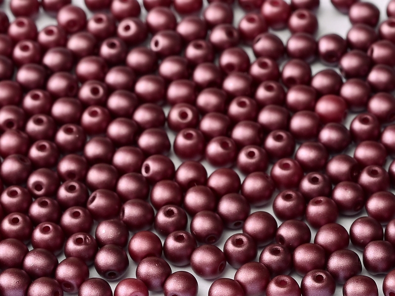 06-R-02010-25031 Pastel Burgundy Round 6 mm. 50 Pc.-0 06-R-02010-25031 Pastel Burgundy Round 6 mm. 50 Pc.-0