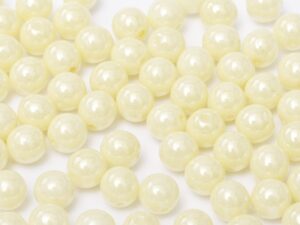 06-R-03000-14401 Chalk Cream Luster Round 6 mm. 50 Pc.-0