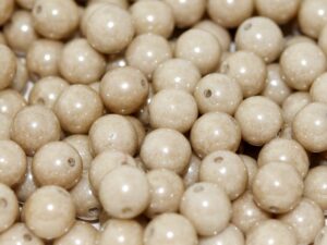 06-R-03000-14419 Chalk Latte Luster Round 6 mm. 50 Pc.-0