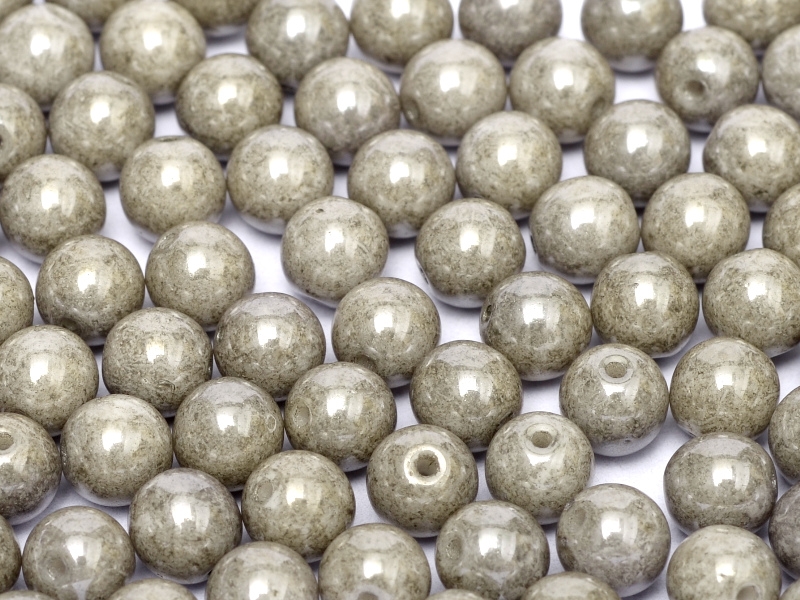06-R-03000-14449 Chalk Grey Luster Round 6 mm. 50 Pc.-0 06-R-03000-14449 Chalk Grey Luster Round 6 mm. 50 Pc.-0