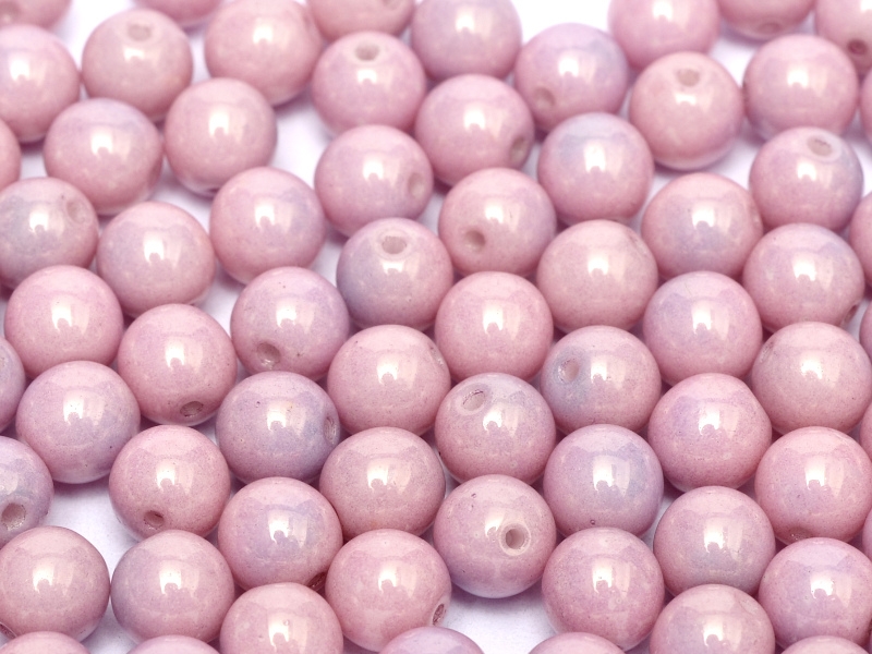 06-R-03000-14494 Chalk Pink/Lila Luster Round 6 mm. 50 Pc.-0 06-R-03000-14494 Chalk Pink/Lila Luster Round 6 mm. 50 Pc.-0