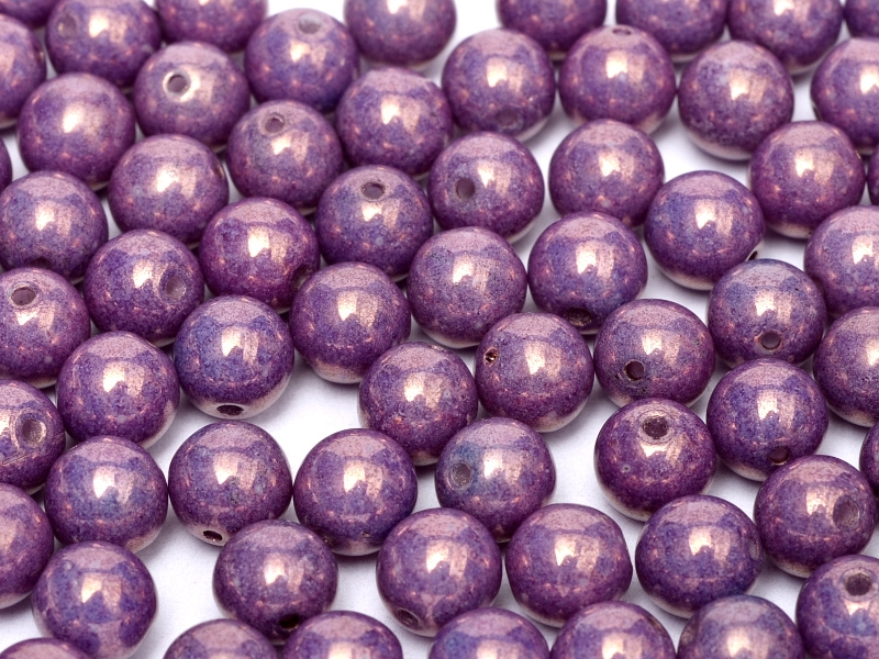 06-R-03000-15726 Chalk Lila Vega Luster Round 6 mm. 50 Pc.-0
