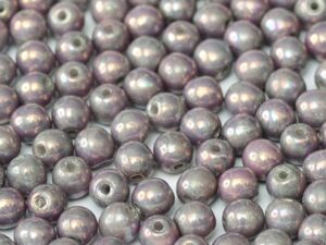 06-R-03000-15781 Chalk Iris Luster Round 6 mm. 50 Pc.-9021