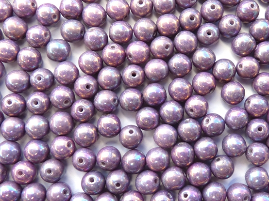 06-R-03000-15781 Chalk Iris Luster Round 6 mm. 50 Pc.-0