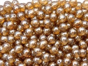 06-R-10210-14400 Smoky Topaz Luster Round 6 mm. 50 Pc.-8979