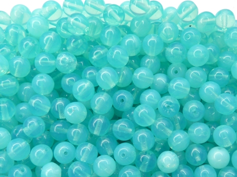 06-R-61000 Opal Aqua Round 6 mm. 50 Pc.-8992