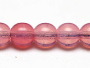 06-R-71010 Rose Opal Round 6 mm. 50 Pc.-8937