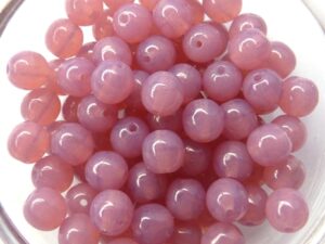 06-R-71010 Rose Opal Round 6 mm. 50 Pc.-0