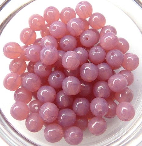 06-R-71010 Rose Opal Round 6 mm. 50 Pc.-0