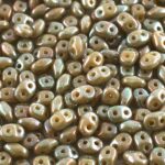 SD-13020-15001 Superduo Opaque Beige Nebula 10 gram-0