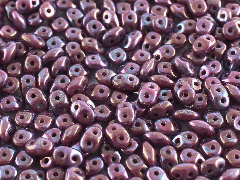 SD-23020-15001 Superduo Opaque Amethyst Nebula 10 gram-0
