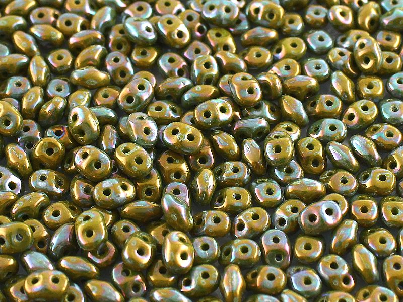 SD-53410-15001 Superduo Opaque Olivine Nebula 10 gram-0 SD-53410-15001 Superduo Opaque Olivine Nebula 10 gram-0