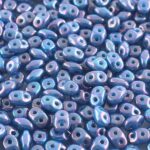 SD-63030-15001 Superduo Opaque Blue Turquoise Nebula 10 gram-0