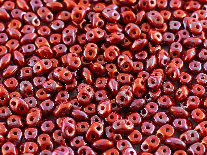 SD-93200-15001 Superduo Opaque Coral Red Nebula 10 gram-0 SD-93200-15001 Superduo Opaque Coral Red Nebula 10 gram-0