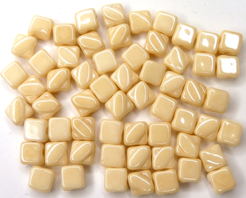 SL-03000-14413 Silky Bead Chalk White Champagne Luster 30 Pc.-0