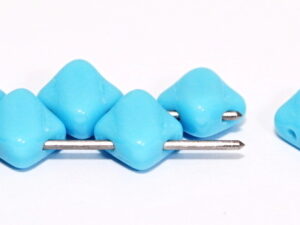 SL-63030 Silky Bead Opaque Blue Turquoise 30 Pc.-8823