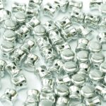 PEL-00030-27000 Crystal Full Silver Pellet ( Diabolo)Beads 50 Pc.-0