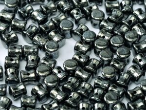 PEL-23980-14400 Jet Hematite Pellet ( Diabolo) Beads 50 Pc.-0