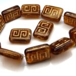 0030054 Topaz melee, Gold design 12 Pc.-0