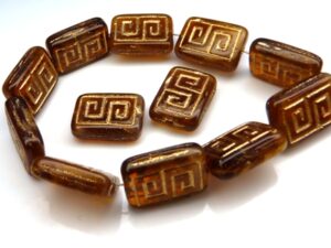 0030054 Topaz melee, Gold design 12 Pc.-0