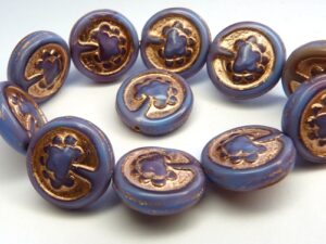 0080229 Blue Raspberry Swirl, Copper decor, Live Tree 10 Pc.-9444