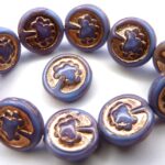 0080229 Blue Raspberry Swirl, Copper decor, Live Tree 10 Pc.-0