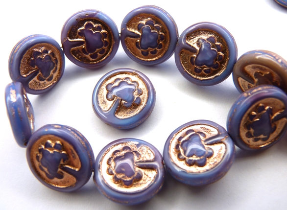 0080229 Blue Raspberry Swirl, Copper decor, Live Tree 10 Pc.-0 0080229 Blue Raspberry Swirl, Copper decor, Live Tree 10 Pc.-0